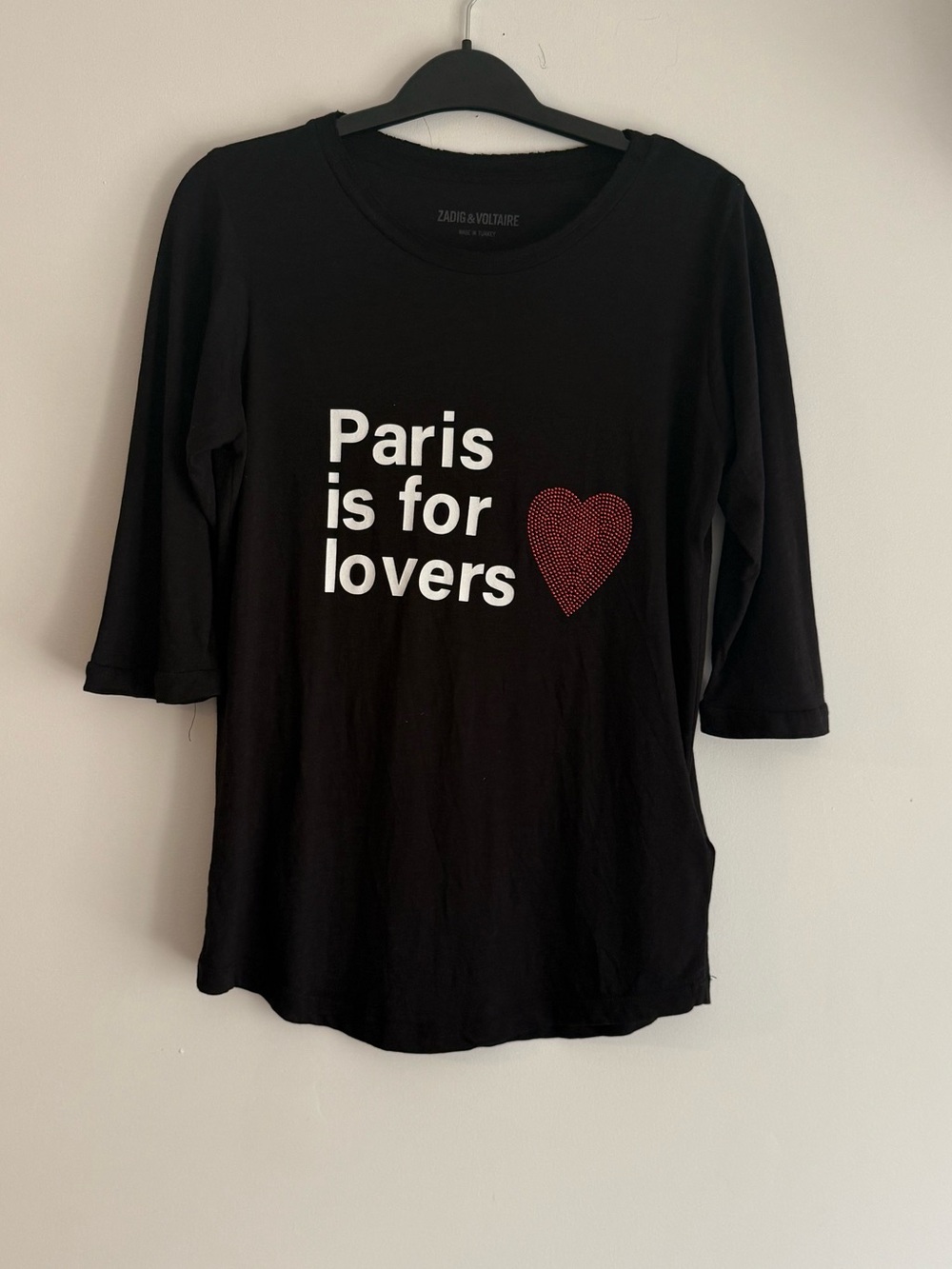 Zadig & Voltaire Paris Is for Lovers Graphic Tee Size Small S